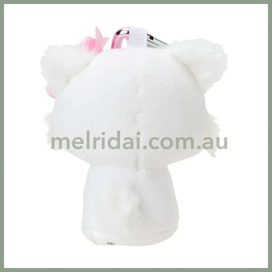 SANRIO | Charmmy Kitty Plush Mini Mascot Holder with Heart Carabiner Bag Charm 6×4×10cm