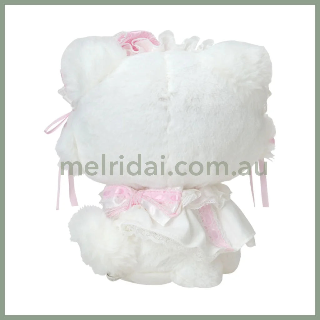 SANRIO | Charmmy Kitty Plush Toy Plush Doll 170×110×180mm (White Frill Design)