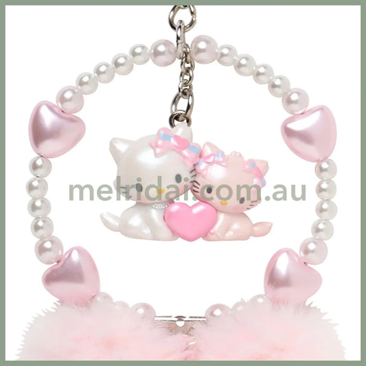 Sanrio | Charmmy Kitty Strap Phone Charm 5.3×2×17Cm (Heisei-Born Character Fluffy Heart)