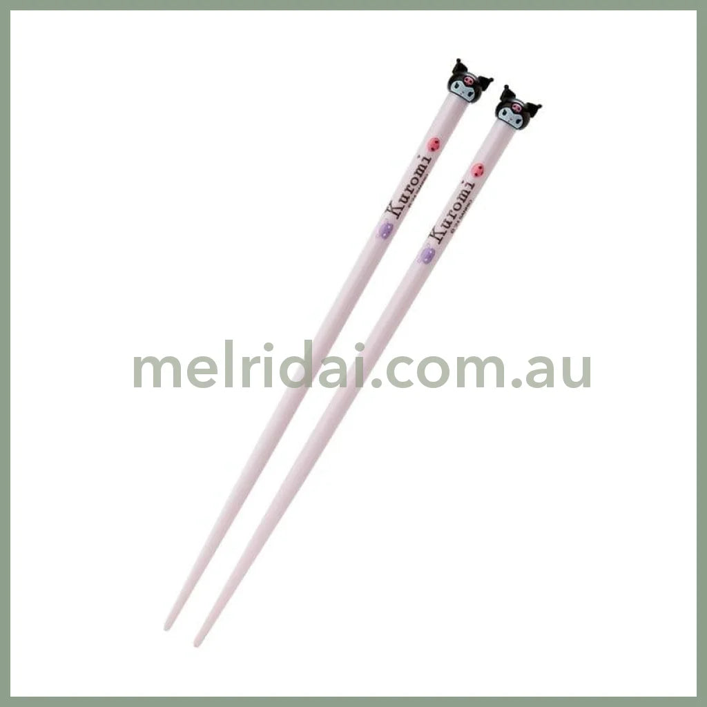 Sanrio | Chopstick (21Cm) 日本三丽鸥 玩偶造型筷子 耐温80度 不可进洗碗机 库洛米Kuromi