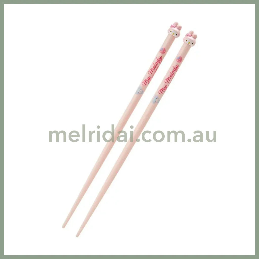 Sanrio | Chopstick (21Cm) 日本三丽鸥 玩偶造型筷子 耐温80度 不可进洗碗机 美乐蒂My Melody