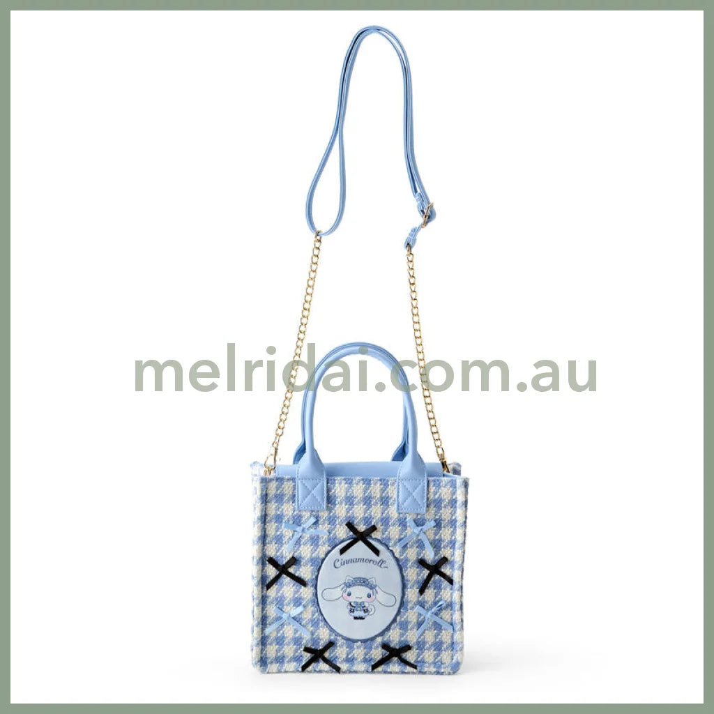 Sanrio | Cinnamoroll 2-Way Mini Tote Bag/Shoulder Bag/Handbag 21×10×19Cm (Dream Ribbon)