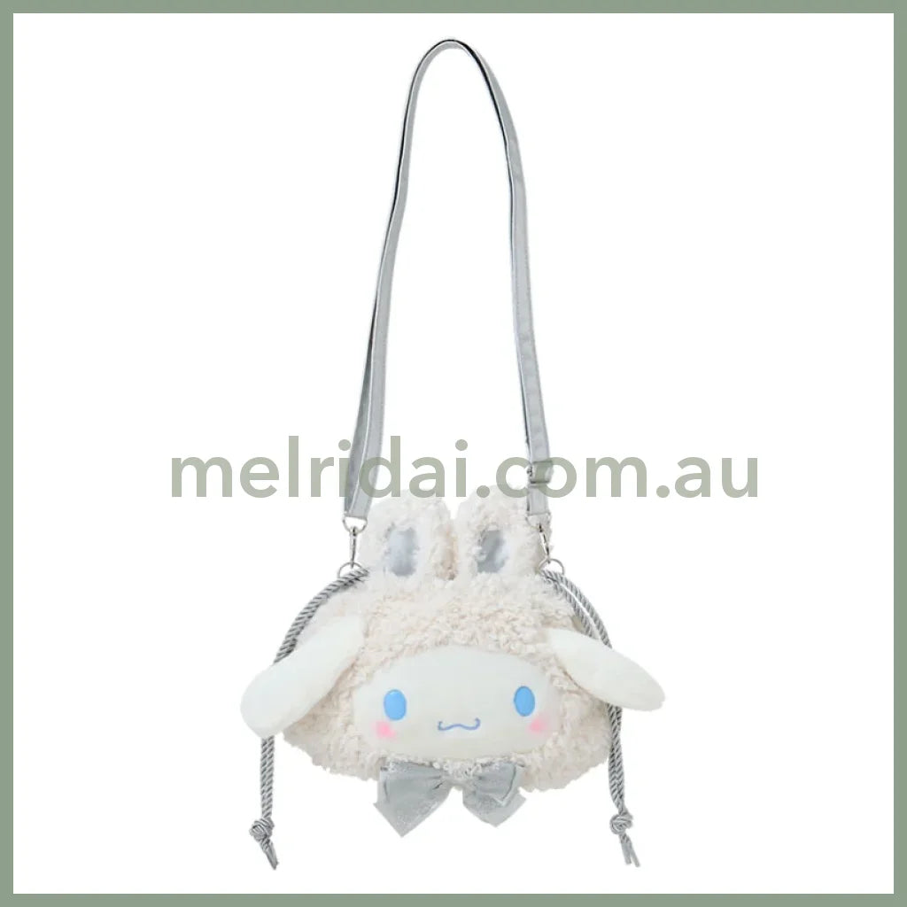 Sanrio | Cinnamoroll 2Way Drawstring Shoulder Bag 28×8×25Cm (Fluffy Snow Rabbit)
