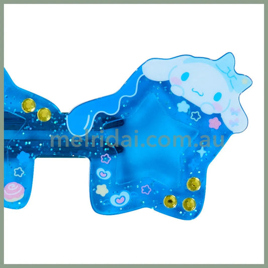 Sanrio | Cinnamoroll Bangs Clip Hair Clip Star Sunglass Shape 11×7.9×1.1cm (Academy Kirameki Festival / School Festival)