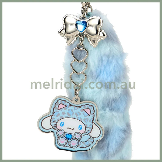 SANRIO | Cinnamoroll Dangling Tail Mascot Strap 40×40×130mm (Leopard Gal Cat)