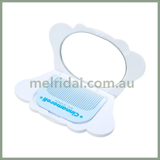 SANRIO | Cinnamoroll Face Mirror & Comb Set 10.4 x 1.6 x 9.2cm
