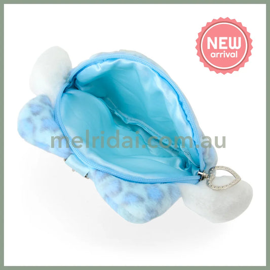 SANRIO | Cinnamoroll Face-shaped Pouch Bag Charm 130×20×110mm (Leopard Gal Cat)