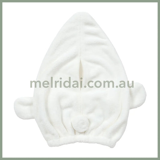 SANRIO | Cinnamoroll Face - Shaped Towel Cap 21.9 x 17.8 x 5.3cm