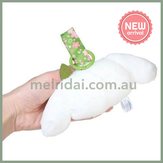 SANRIO | Cinnamoroll Face Tag Mascot Holder Plush Keychain 60x110x90mm (Matcha Kimono)