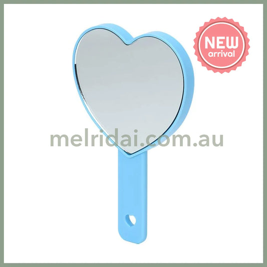 SANRIO | Cinnamoroll Hand Mirror 100×15×155mm (Sparkling Sequins Heart Shaped)