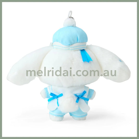 SANRIO | Cinnamoroll Mascot Holder Plush Keychain Bag Charm 15.2 x 9.9 x 6.5cm (Sailor Collar)