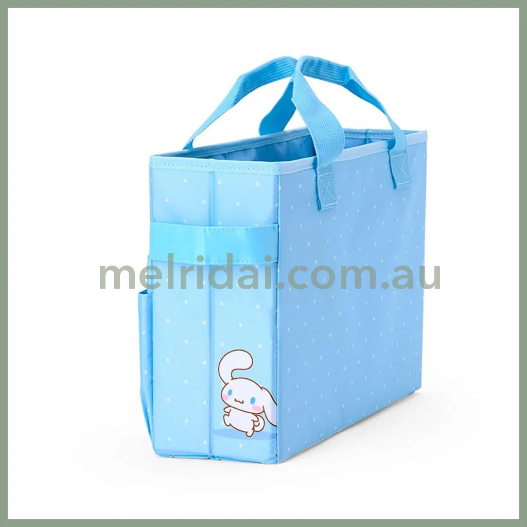 SANRIO | Cinnamoroll Meeting Box Storage with Handle Portable Desk Organizer 35.6 x 27.2 x 3.4cm