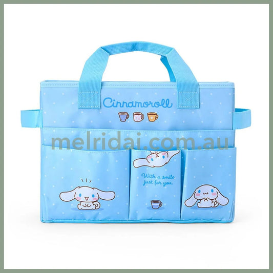 SANRIO | Cinnamoroll Meeting Box Storage with Handle Portable Desk Organizer 35.6 x 27.2 x 3.4cm