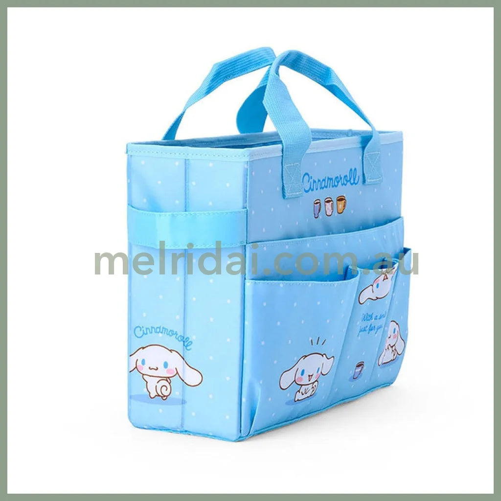 SANRIO | Cinnamoroll Meeting Box Storage with Handle Portable Desk Organizer 35.6 x 27.2 x 3.4cm