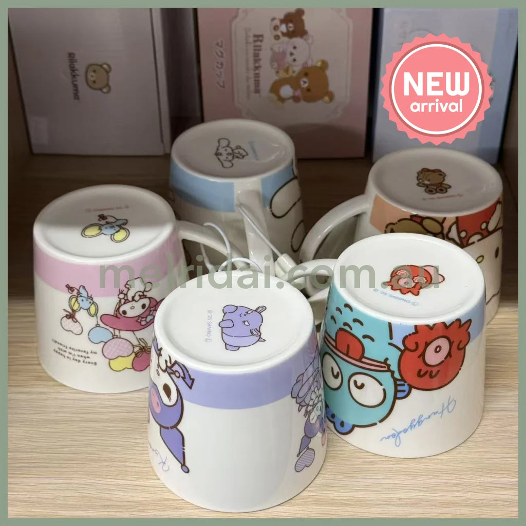 SANRIO | Cinnamoroll & Milk Ceramic Mug Cup can be used in the microwave and dishwasher 80×Φ88mm (Milk Balloon)