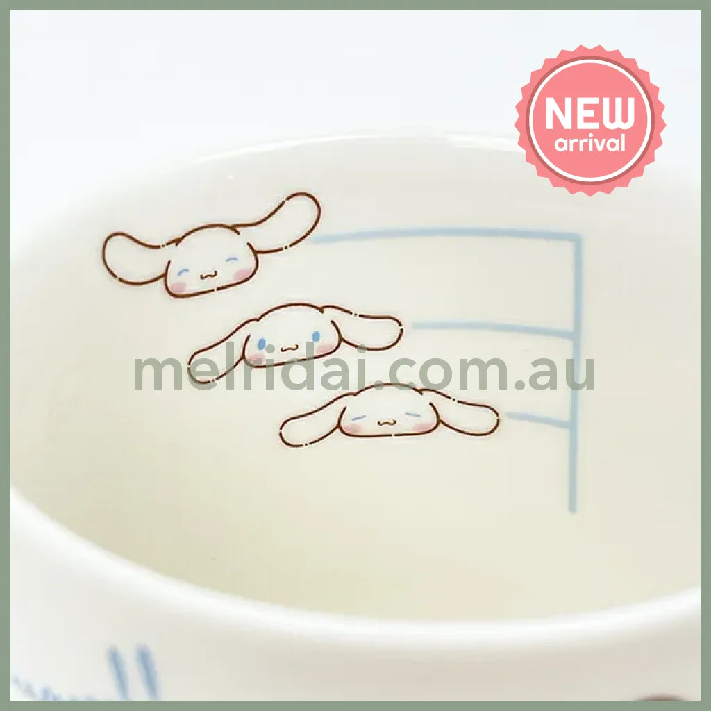 SANRIO | Cinnamoroll & Milk Ceramic Mug Cup can be used in the microwave and dishwasher 80×Φ88mm (Milk Balloon)