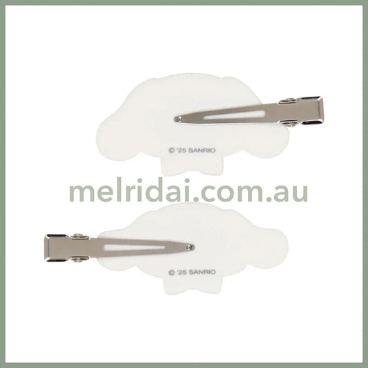 SANRIO | Cinnamoroll & Milk Flocked Bangs Clip Set Hair Clip Set 60×11×38mm