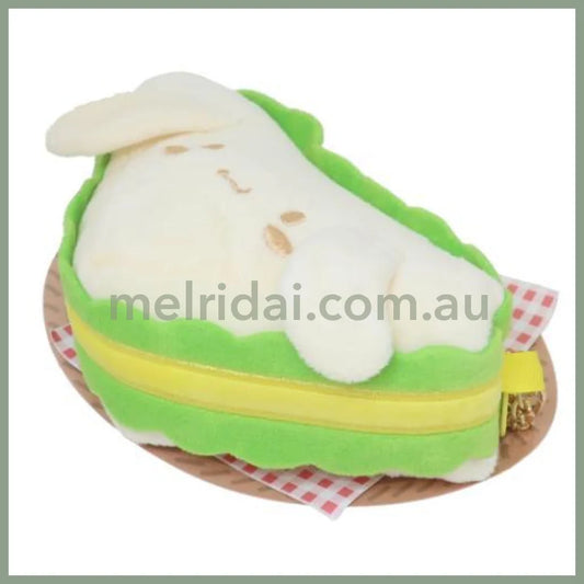 SANRIO | Cinnamoroll Mini Pouch Die-Cut Pouch Bag Charm Keychain H10 x W10 x D5cm (Sandwich)
