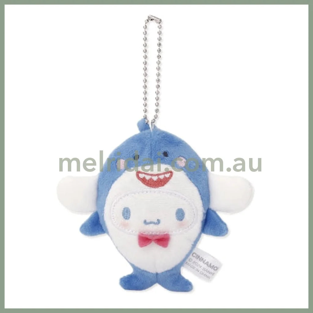 SANRIO | Cinnamoroll Plush Keychain Mascot Holder 115×115×32mm (Animal Shark)