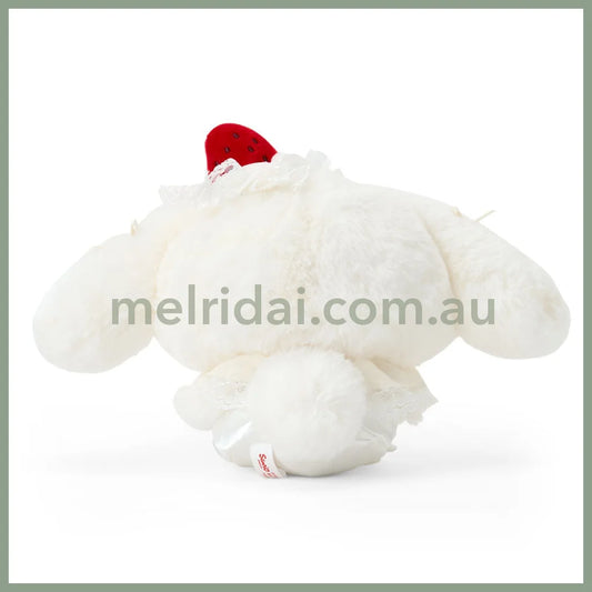 Sanrio | Cinnamoroll Plush Toy W22×D10×H17Cm & Necklace 46Cm Gift Set (Shortcake)
