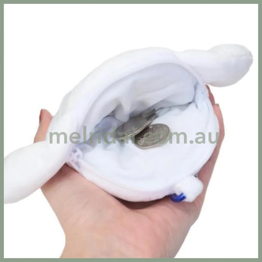 SANRIO | Cinnamoroll Plush Zipper Mascot Mini Pouch with Carabiner 200×110×50mm