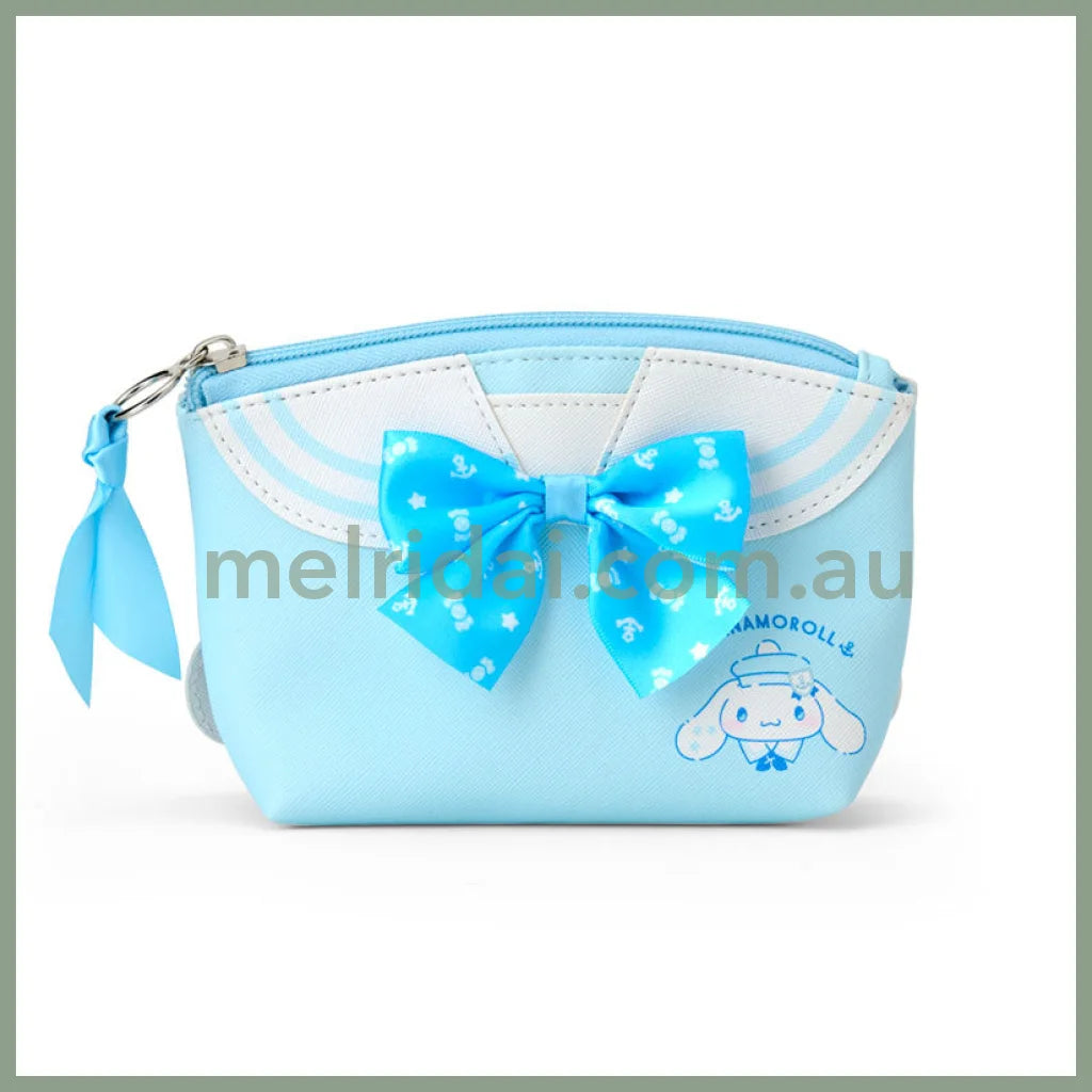SANRIO | Cinnamoroll Pouch 17.7 x 17.1 x 6.0cm (Sailor Collar)