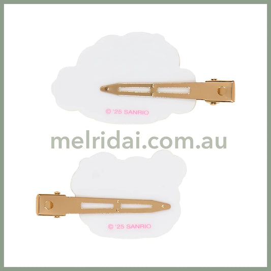 SANRIO | Cogimyun Hair Clip Set Bangs Clip 75×10×38mm (Sweets Party 10th Anniversary)