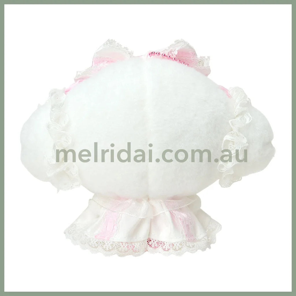 SANRIO | Cogimyun Plush Mascot Holder Keychain Bag Charm 125×80×150mm (White Frill Design)