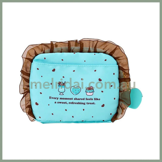 SANRIO | Cogimyun Pouch 19.4 x 14.0 x 5.2cm (Choco Mint Series)