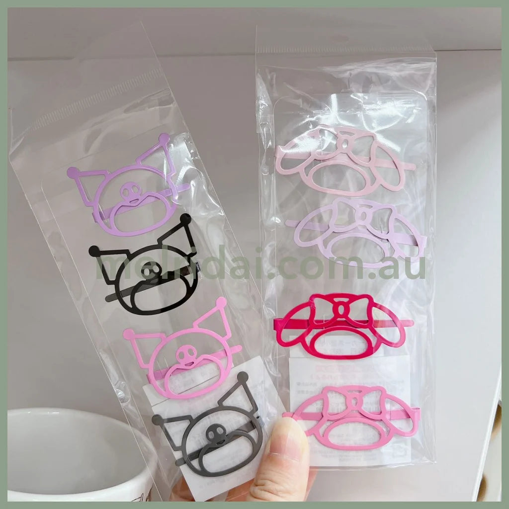 Sanriocolorful Hairpin Set Of 4