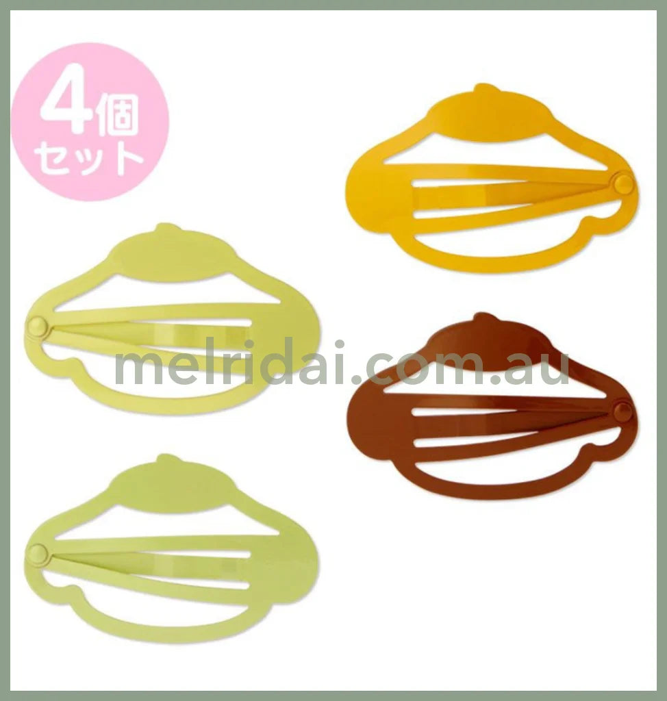 Sanriocolorful Hairpin Set Of 4 Pom Purin