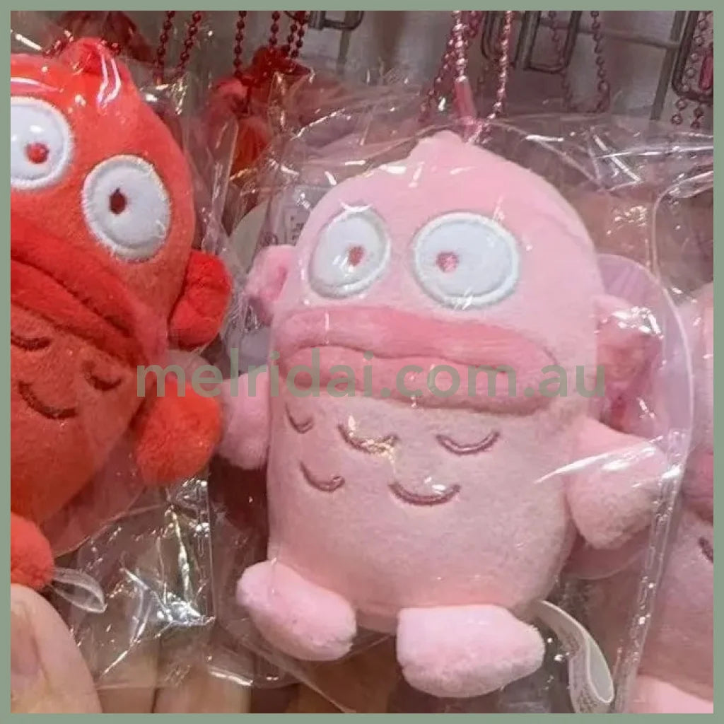 SANRIO | Colorful Hangyodon Mini Mascot Holder Keychain Bag Charm 10cm Approx. (Pink)