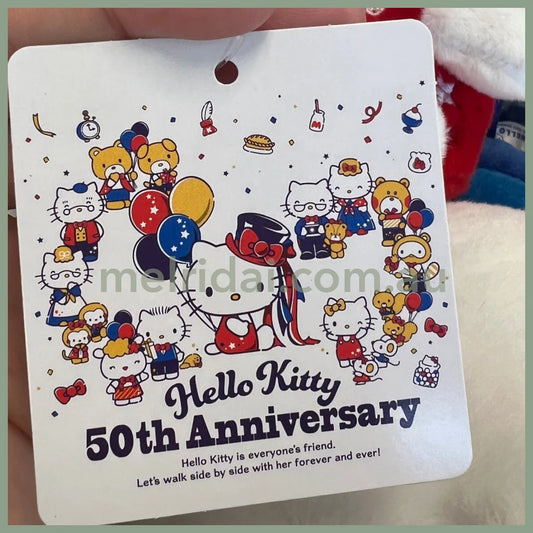 Sanrio | Dear Daniel Plush Doll & Mascot Holder Keychain (Hello Kitty 50Th Anniversary)