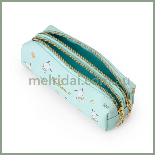 SANRIO | Double Zipper Pen Case Pencil Pouch 18.5×6×6cm (Pochacco)