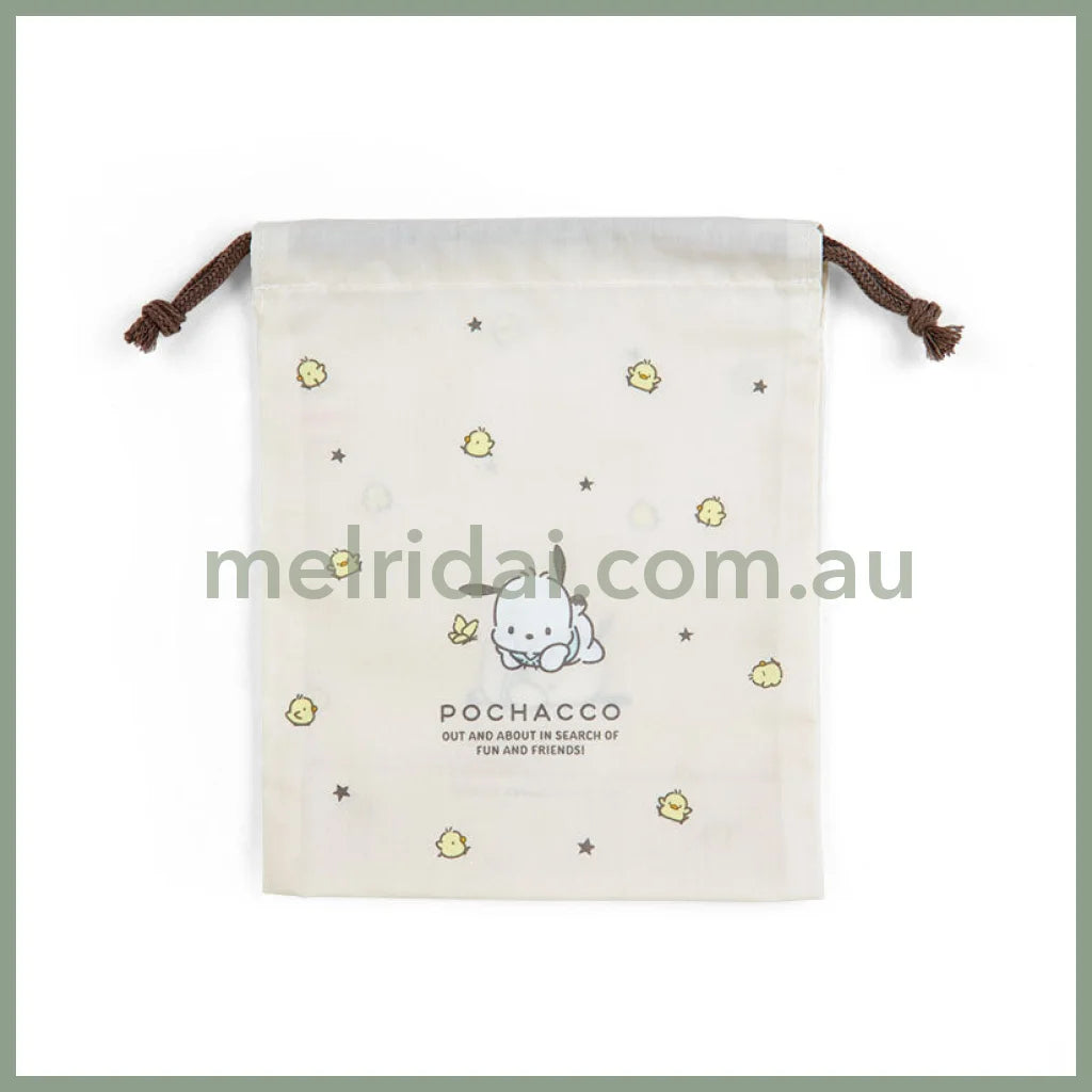 Sanrio | Drawstring Bag S 15×7×19Cm / Pochacco