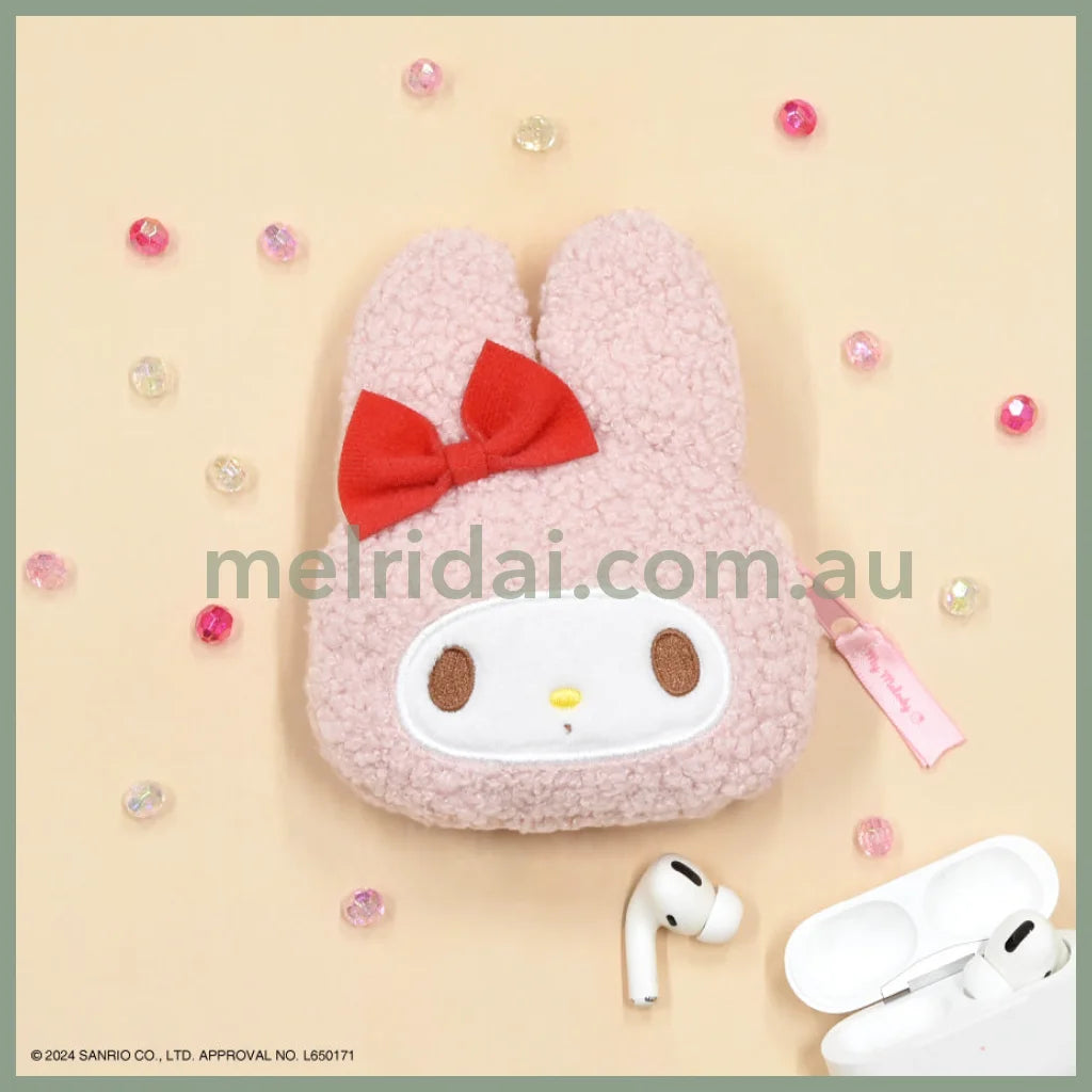 Sanrio | Earphones Multipurpose Pouch Purse W150×H105Mm 日本三丽鸥 多用零钱包/耳机包/收纳包挂件/包挂 美乐蒂My Melody