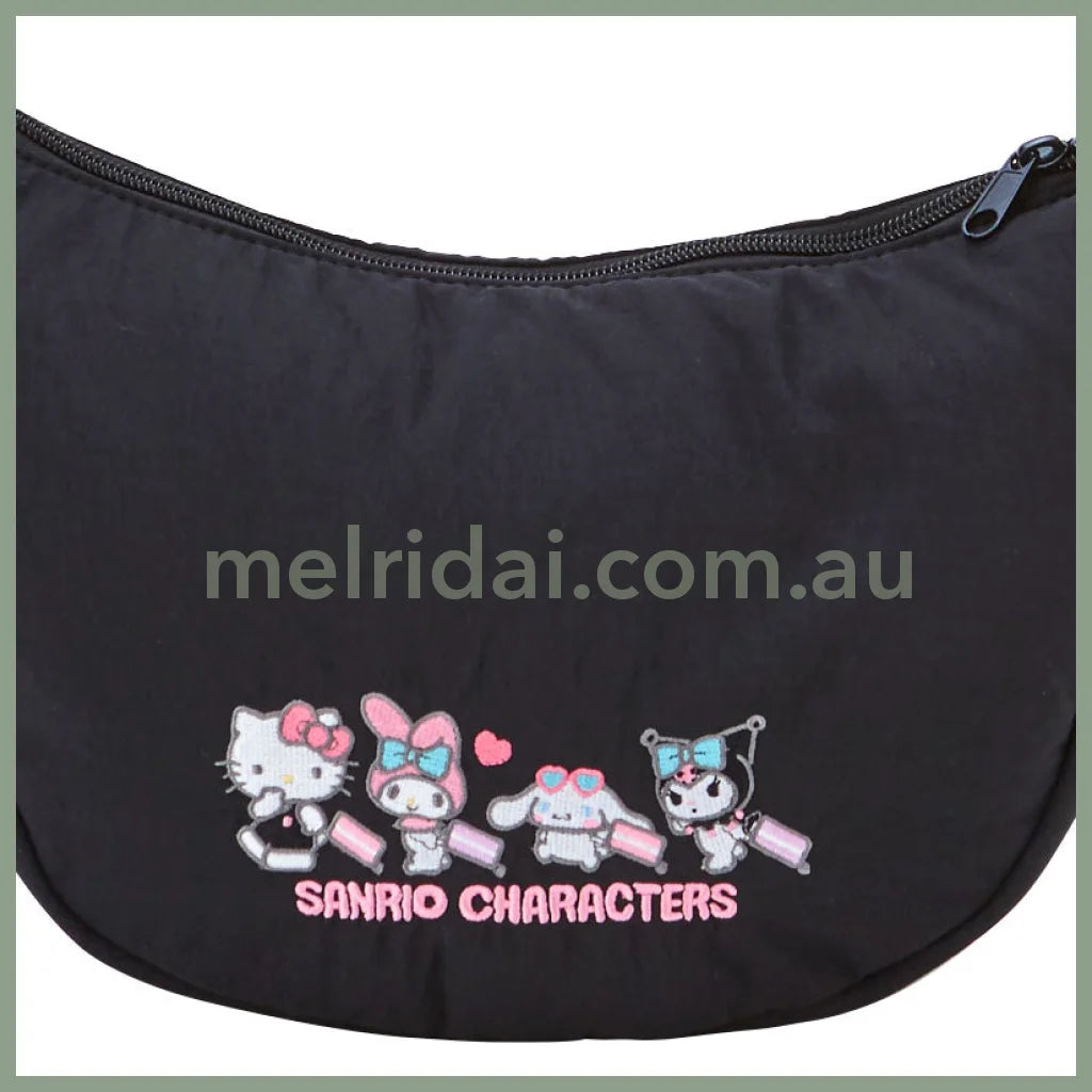 Sanrio | Embroidered Shoulder Bag 30×10×20Cm (Fantasy Trip)