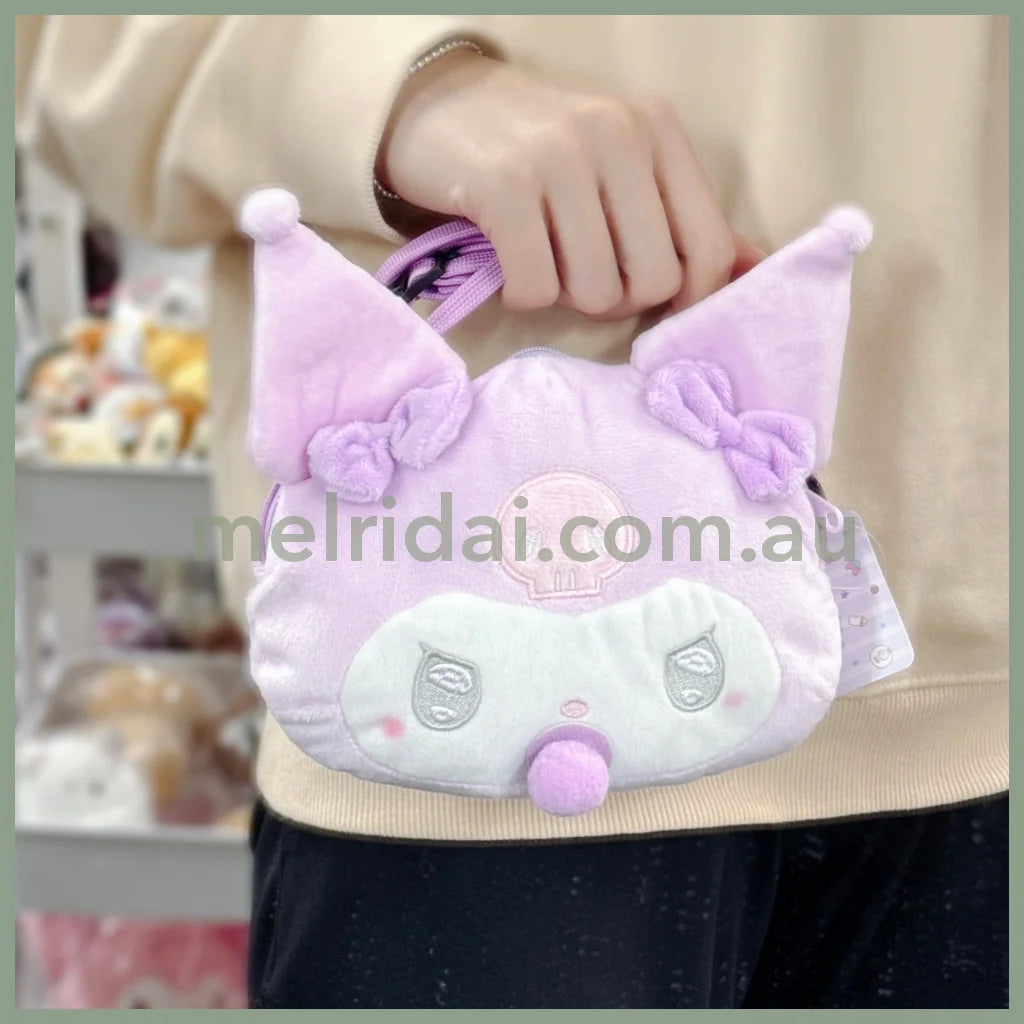 Sanrio | Face Pochette Should Bag 15 X 18 18Cm (Angel Baby) 日本三丽鸥 大脸斜挎包(天使宝宝) 库洛米Kuromi
