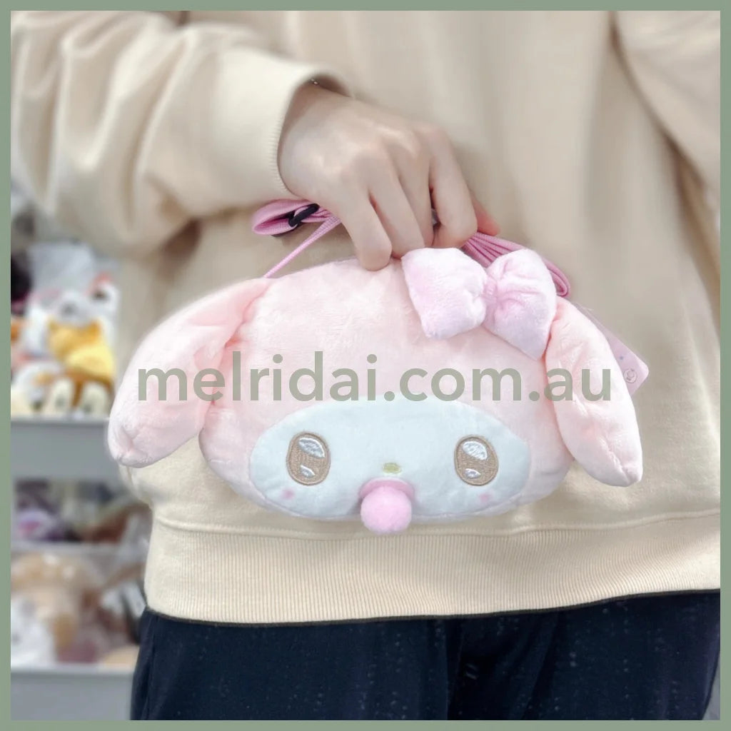 Sanrio | Face Pochette Should Bag 15 X 18 18Cm (Angel Baby) 日本三丽鸥 大脸斜挎包(天使宝宝) 美乐蒂My Melody