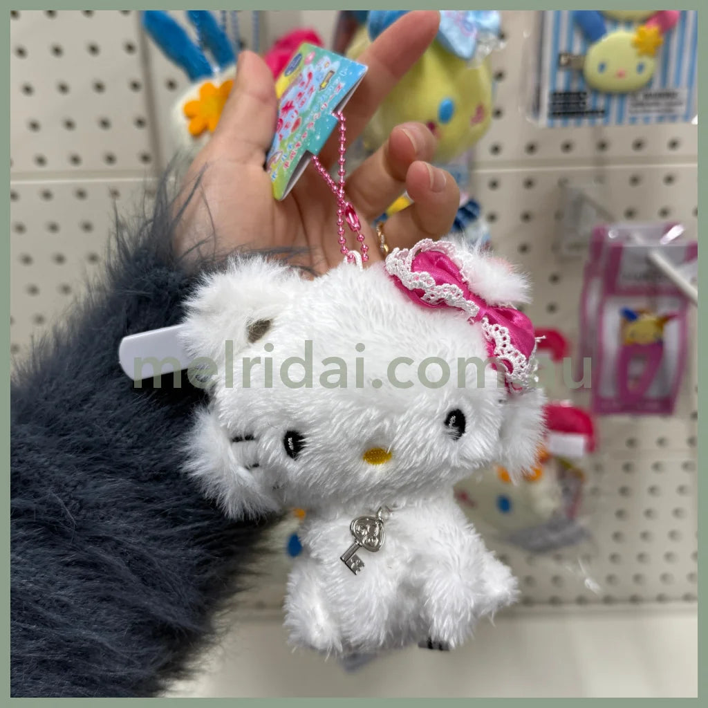 SANRIO | Fluffy Charmmy Kitty Mascot Holder Plush Keychain Bag Charm 12cm Approx.