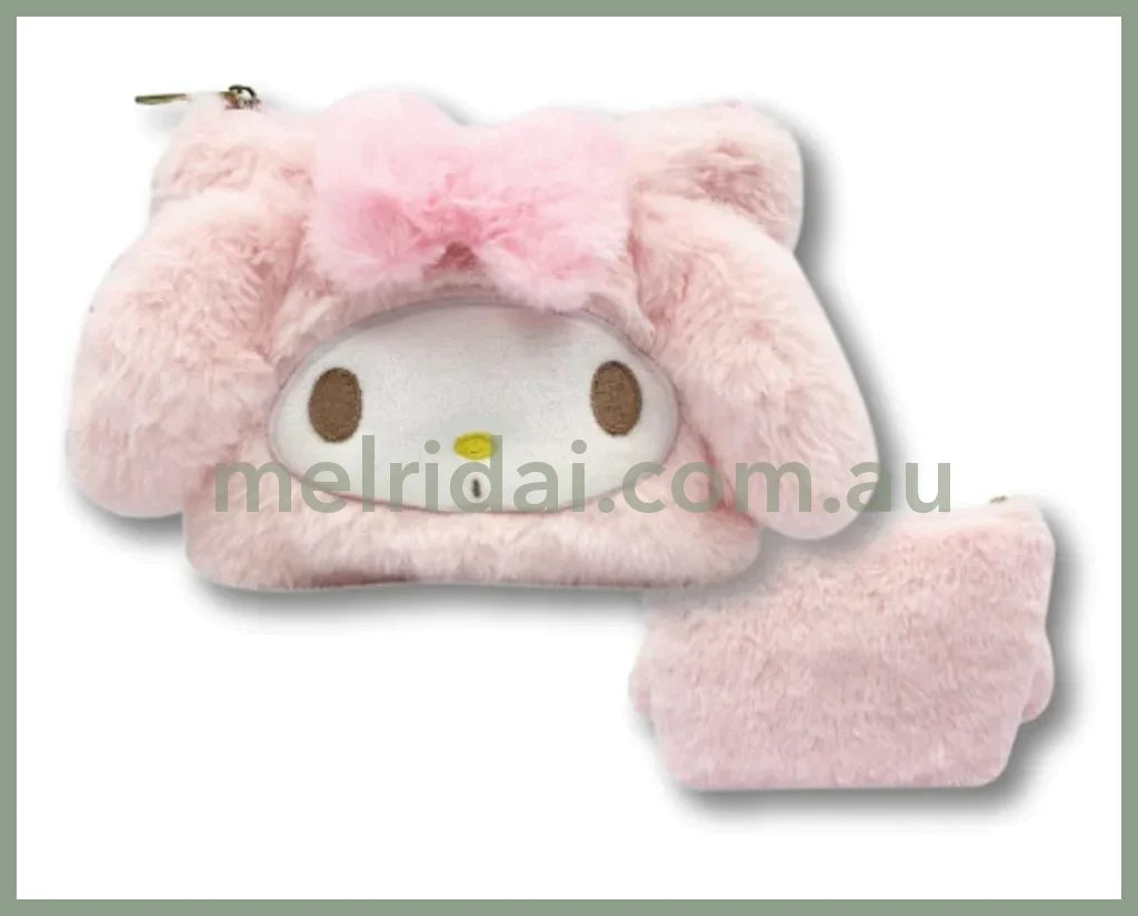 Sanrio | Fluffy Cosmetic Pouch H13×W20Cm //