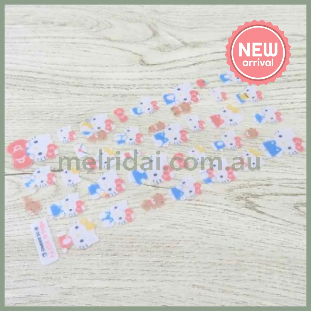 SANRIO | Fluffy Felt Sticker 90x175x1mm (Hello Kitty & Hello Mimmy & Tiny Chum)