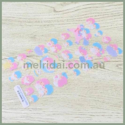 SANRIO | Fluffy Felt Sticker 90x175x1mm (Littletwinstars Little Twin Stars)