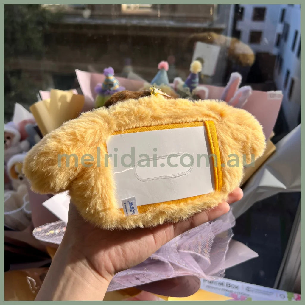 Sanrio | Fluffy Pass/Id Case 14 X 12 5Cm 日本三丽鸥 毛茸茸伸缩绳卡套/零钱包/挂件/包挂