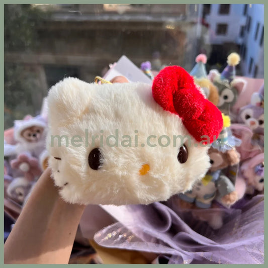 Sanrio | Fluffy Pass/Id Case 14 X 12 5Cm 日本三丽鸥 毛茸茸伸缩绳卡套/零钱包/挂件/包挂