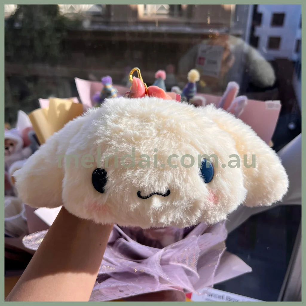 Sanrio | Fluffy Pass/Id Case 14 X 12 5Cm 日本三丽鸥 毛茸茸伸缩绳卡套/零钱包/挂件/包挂
