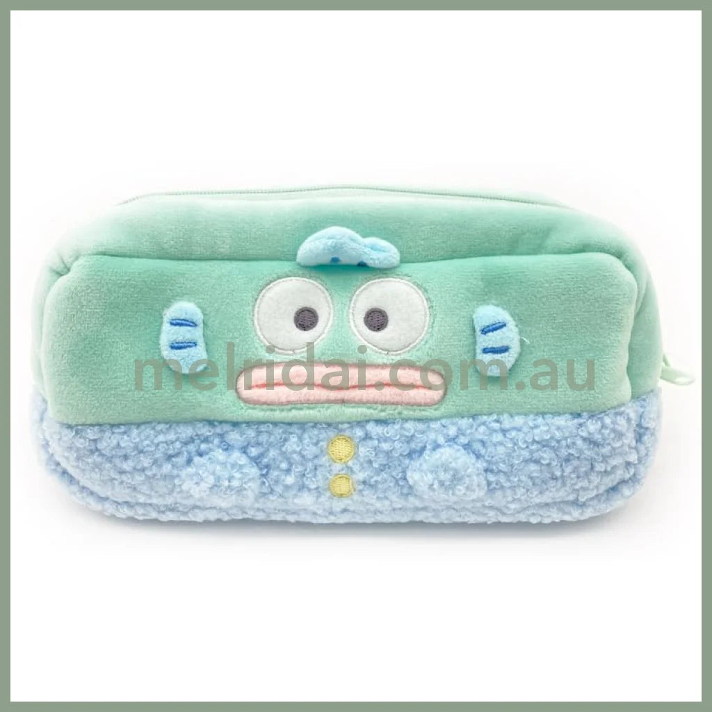 Sanrio | Fluffy Pen Case H85×W185×D50Mm (Hangyodon) 日本三丽鸥 丑鱼/人鱼汉顿 毛绒笔袋/收纳袋 卷毛毛衣款