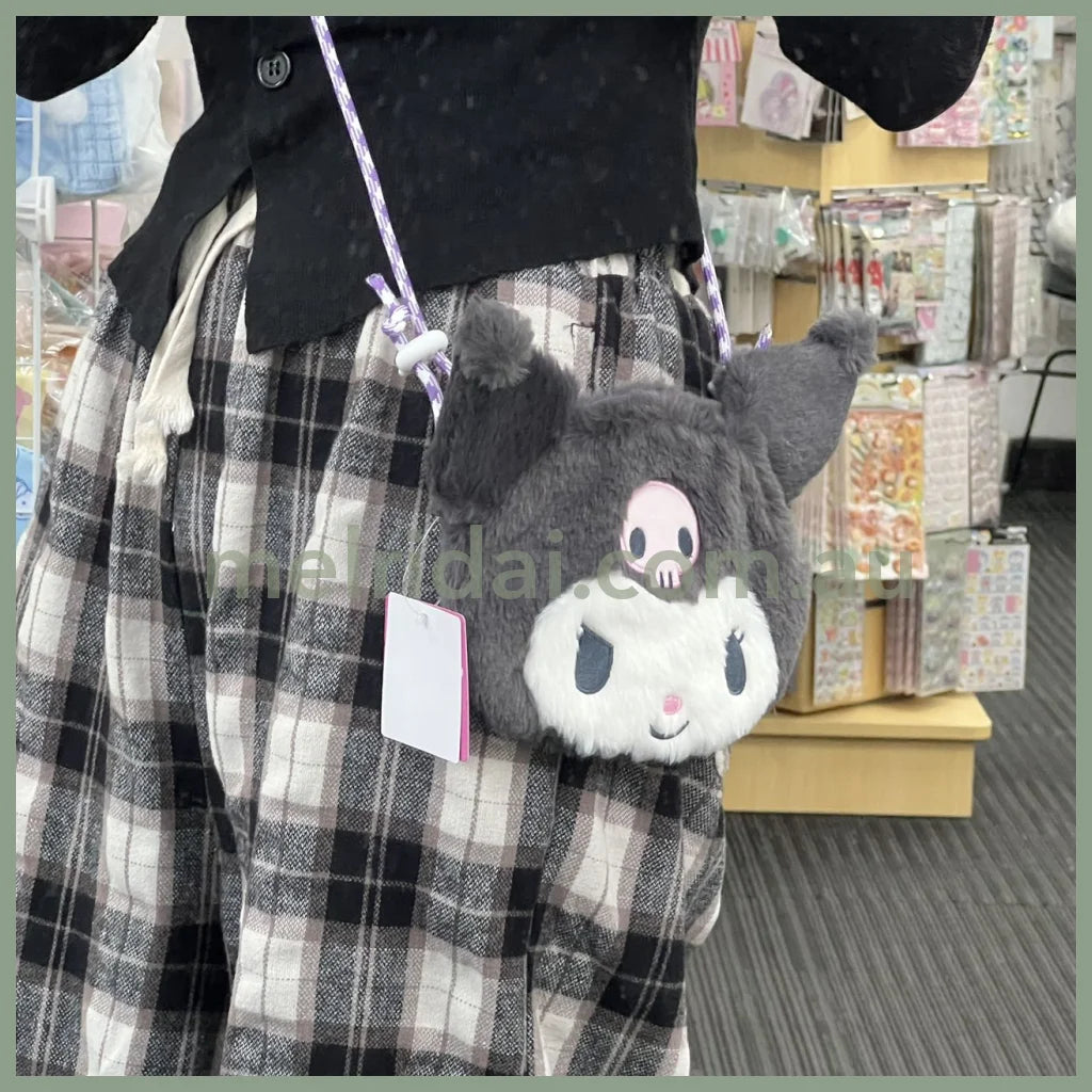 Sanrio | Fluffy Shoulder Bag 19.5Cm*2Cm*15.5Cm // Kuromi