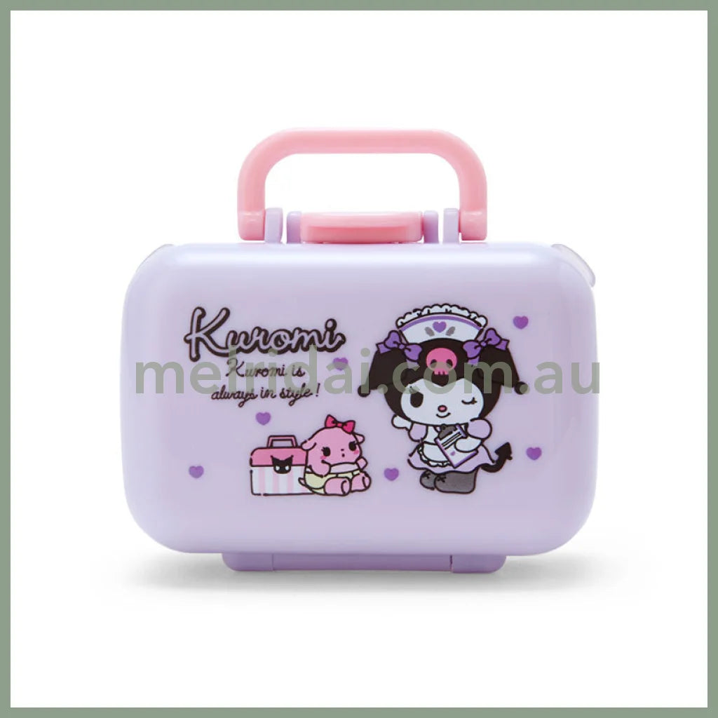 SANRIO | Foldable Compact Medicine Case 7.5×3.3×5.8cm (Kuromi)
