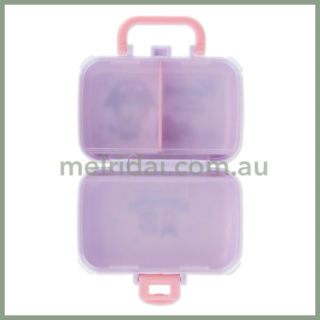 SANRIO | Foldable Compact Medicine Case 7.5×3.3×5.8cm (Kuromi)